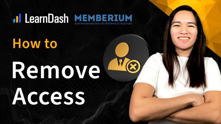 How to Remove Course Access – LearnDash with Memberium