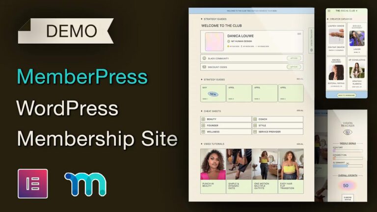 Demo: MemberPress for WordPress Membership Site
