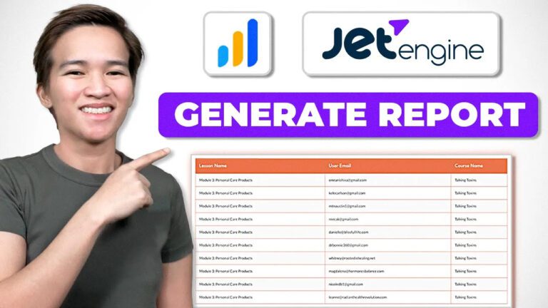 How to GENERATE LearnDash Report of your Members Using JetEngine Table