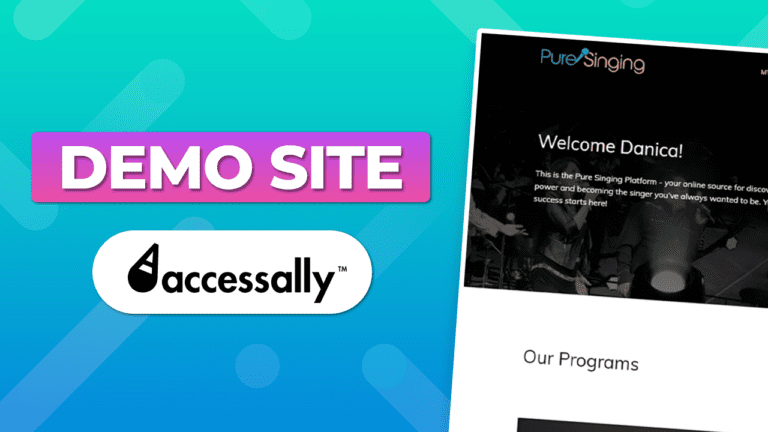 AccessAlly Membership Site Demo for Singing Coaching Site